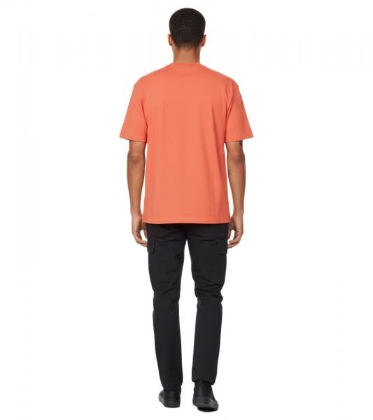 RE:COVERED X NFL Herren T-Shirt mit gro&szlig;em BEARS Logo-Print Baumwoll-Shirt Rundhals-Shirt MMNFL1140 Orange