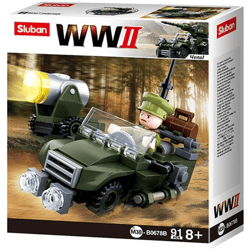 Sluban M38-B0678B - Army WWII - Alliierten Geländewagen