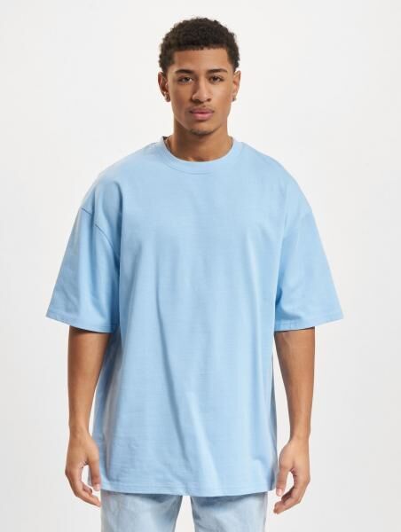 sportliches DEF Herren T-Shirt Oversize mit Baumwolle Blau