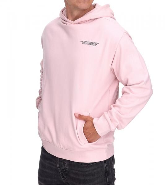 SUBLEVEL Herren Kapuzen-Pullover Baumwoll-Hoodie mit Eingriffstaschen Sweater H10014T21326A1 13300 Rosa