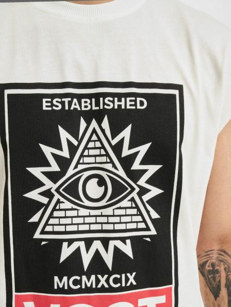 vsct 2-in-1-T-Shirt mit &uuml;bergro&szlig;em Augenmotiv, Ecru