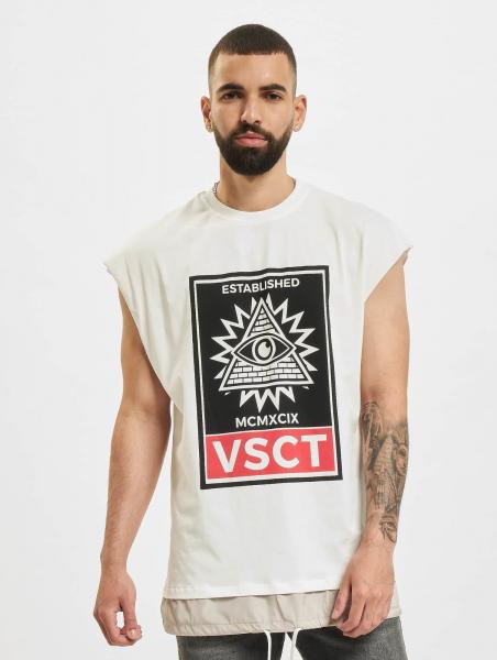 vsct 2-in-1-T-Shirt mit &uuml;bergro&szlig;em Augenmotiv, Ecru
