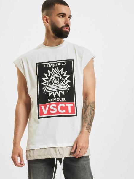 vsct 2-in-1-T-Shirt mit &uuml;bergro&szlig;em Augenmotiv, Ecru