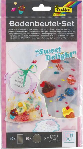 FOLIA - Floor Bag Set SWEET DELIGHT - 145x235 mm, 10 pieces, accessories included