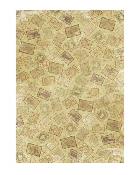 FOLIA - Designkarten mit Kuverts VINTAGE-8 Karten mit Glitter & 8 bedruckte Kuverts