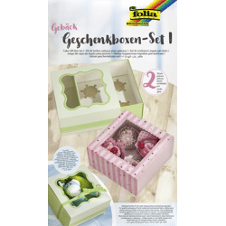 FOLIA - Gebäck-Geschenkschachtel-Set I-für 2 Boxen, inklusive Einlage, lebensmittelecht