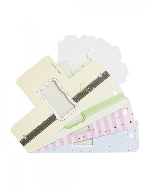 FOLIA - Gebäck-Geschenkschachtel-Set MINI-4 Boxen, 4 Motive sortiert, lebensmittelecht