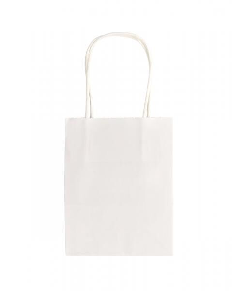 FOLIA - Papiertüten S BASIC, aus 110g/m² Kraftpapier-10 Stück, 12x5,5x15cm, farbig sortiert