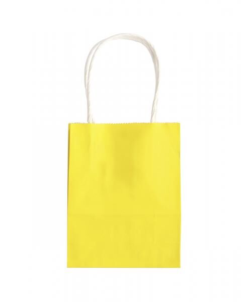 FOLIA - Papiertüten S BASIC, aus 110g/m² Kraftpapier-10 Stück, 12x5,5x15cm, farbig sortiert