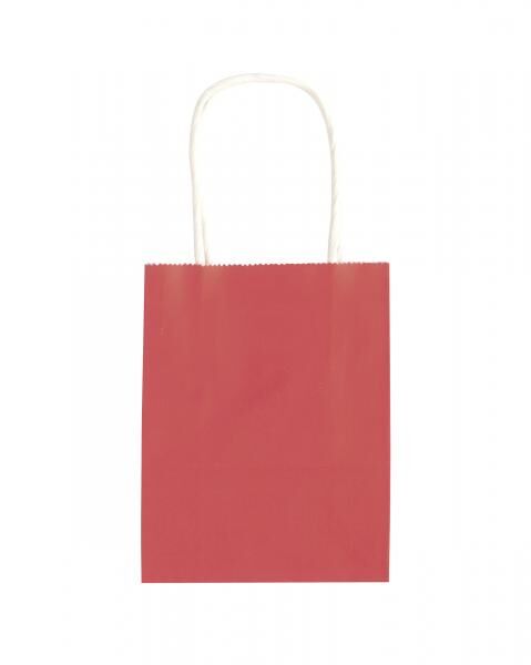 FOLIA - Papiertüten S BASIC, aus 110g/m² Kraftpapier-10 Stück, 12x5,5x15cm, farbig sortiert