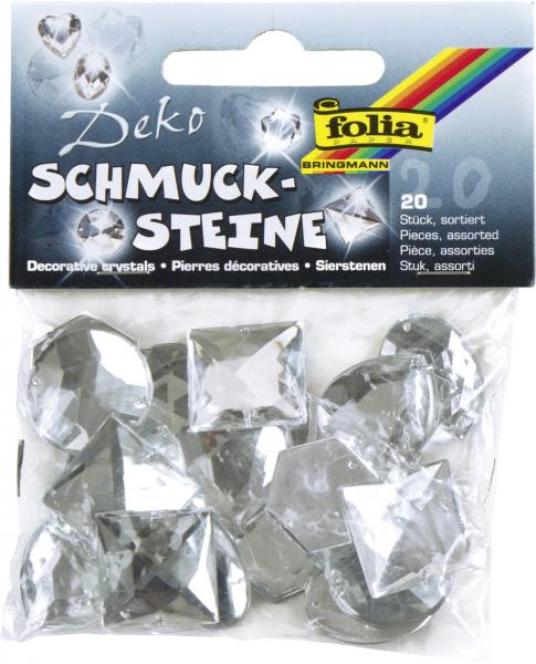 FOLIA - Schmucksteine Maxi - CRYSTAL-20 Stück