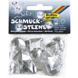 FOLIA - Schmucksteine Maxi - CRYSTAL-20 Stück