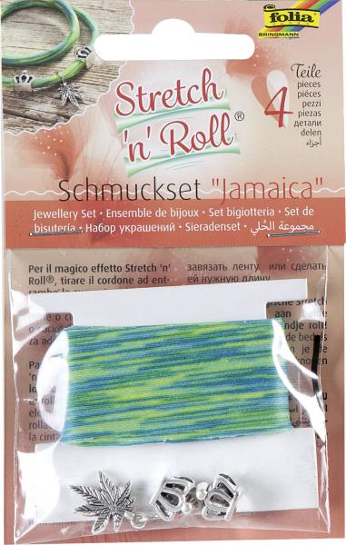 FOLIA - Stretch 'n' Roll Set JAMAICA-1 Band à 1m, 3 Charms
