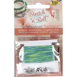 FOLIA - Stretch 'n' Roll Set JAMAICA-1 Band à 1m, 3 Charms