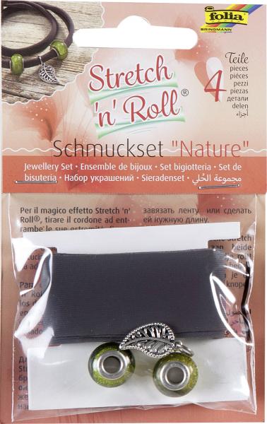 FOLIA - Stretch 'n' Roll Set NATURE-1 Band à 1m, 3 Charms