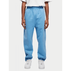 moderne URBAN CLASSICS Herren Hose Taschen Rippbündchen 380 g/m² mit Baumwolle Blau