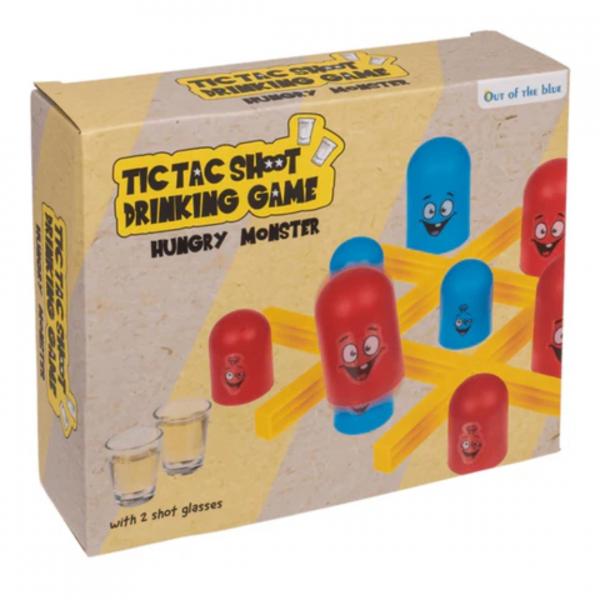 „Out of the Blue“ – Tic-Tac-Toe-Trinkspiel mit Gläsern, 24-teilig