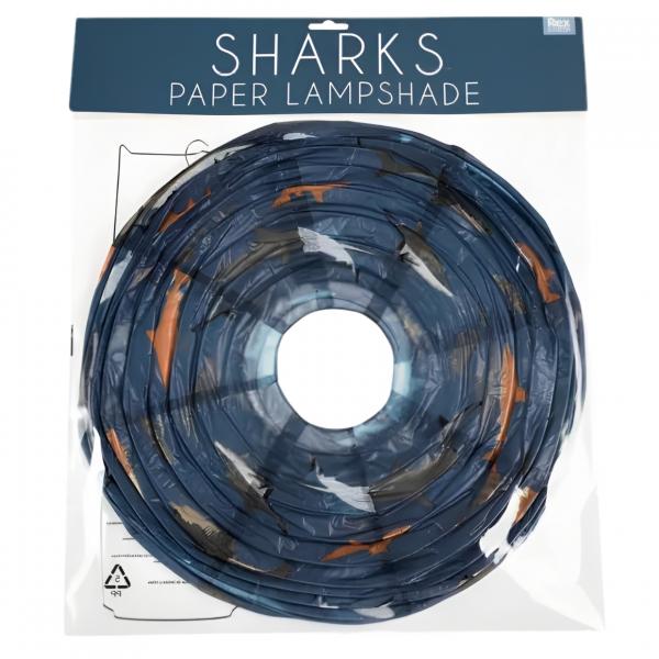 Rex London Laterne „Sharks“ aus Papier, 40 cm