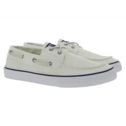 SPERRY Bahama II SW Herren Bootsschuhe Leinen-Schuhe STS22016 Weiß