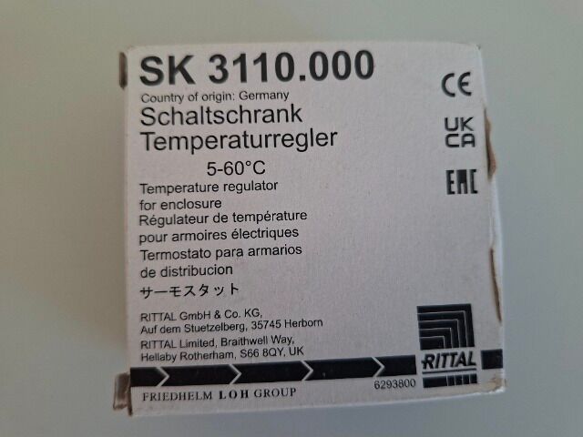 6 Rittal SK 3110.000 Schaltschrank‑Temperaturregler – neu, Restposten, nur B2B