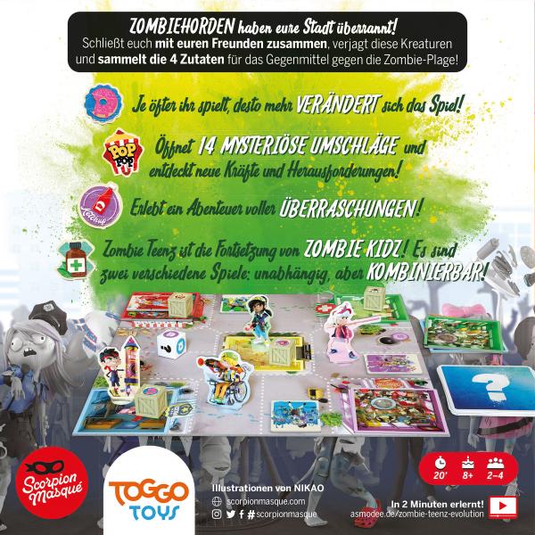 Asmodee - Zombie Teenz - Brettspiel