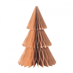 Boltze Christmas Tree Favora Paper, Beige, 30 cm