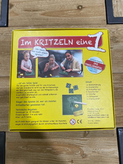 Gesellschaftsspiel 'Im Kritzeln eine 1'