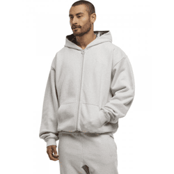 lässiger Carlo Colucci Herren Hoodie mit Baumwolle Grau