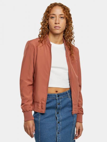 moderne Urban Classics Damen Jacke 78 g/m&sup2; Terracotta-Orange