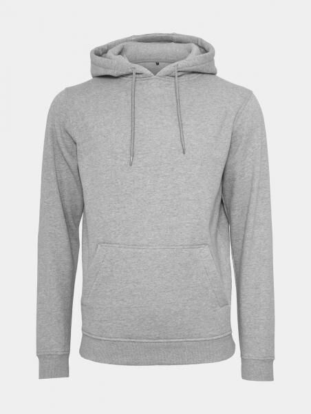 Modern Merchcode Men's Hoodie, Drawstring, Ribbed Knit, 250 g/m², Cotton Blend, Gray