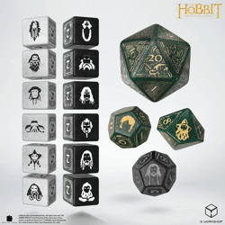 Q Workshop - Der Hobbit: TCG Würfelset: Verdant Grove (16 Würfel)