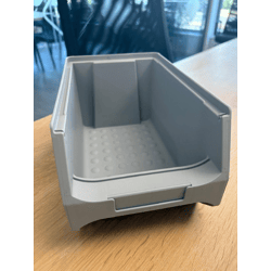 Open-fronted storage bins (plastic)