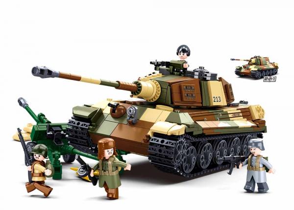 Sluban M38-B0980 - Army Battle of Budapest - Gro&szlig;er Deutsche Panzer 2in1