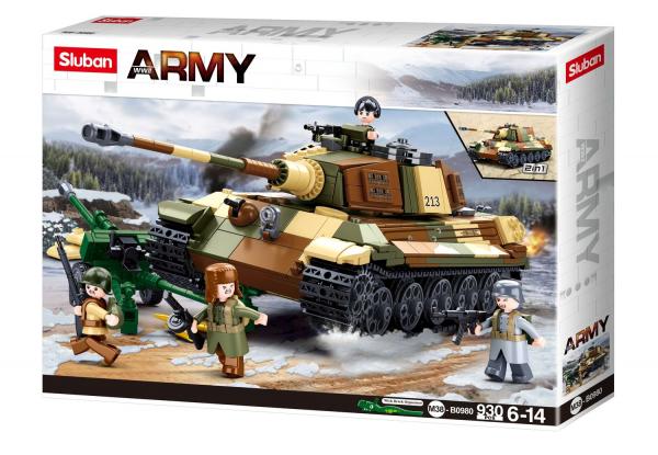 Sluban M38-B0980 - Army Battle of Budapest - Gro&szlig;er Deutsche Panzer 2in1