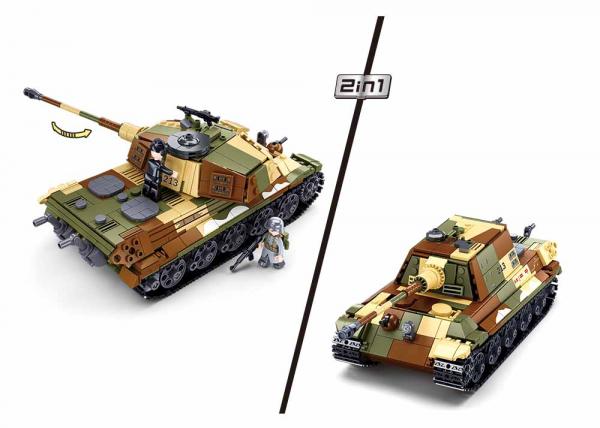 Sluban M38-B0980 - Army Battle of Budapest - Gro&szlig;er Deutsche Panzer 2in1