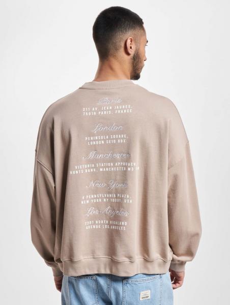 The Couture Club  Sweatshirt mit Rundhalsausschnitt und Puff-Print in Beige