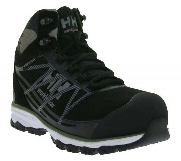 wasserdichte Helly Hansen Chelsea Evolution Mid S3 Damen Sicherheits-Schuhe mit Ortholite und Helly Tech® Membran Arbeits-Schuhe Schutzkla