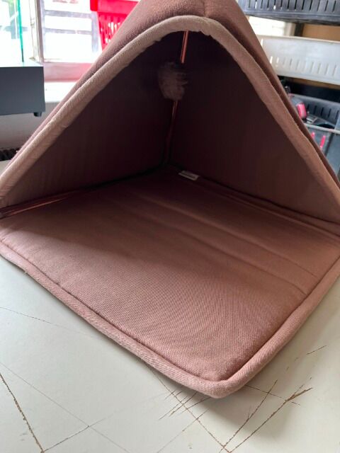 WOLTERS Eco-Well Katzenzelt | 100 % Bio-Baumwolle | OVP | 40×40×40 cm | Karton à 10 Stück