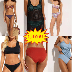 1,10 €/Stück - Damen-Bademode-Mix, Kategorie A, Neuware aus deutschen Katalogen, Größen XS-XXXL, Ware auf Lager