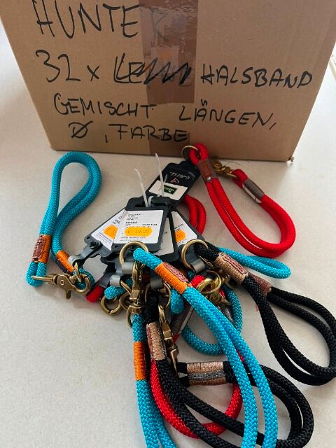 Hunter Freestyle Tau-Hundehalsbänder – 32 Stück – Original Markenware – gemischte Farben & Größen
