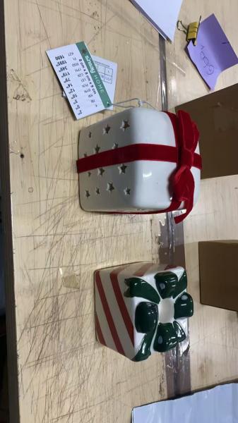 Ausverkauf: Keramik-Geschenkbox mit Sternausschnitt, Teelicht-Lampe, dekoratives Stern-Nachtlicht – das perfekte Geschenk zu Weihnachten und zum Geburtstag