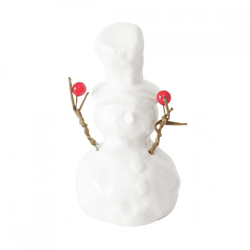Boltze-Figur „Olaf“, Schneemann, weiß, 14 cm
