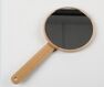Kompakter Handspiegel aus Holz / Bambus – Eleganter Schminkspiegel mit Griff (1A-Ware)