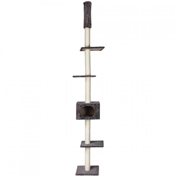 Kratzbaum für Katzen „Cometa“, grau, 263 cm
