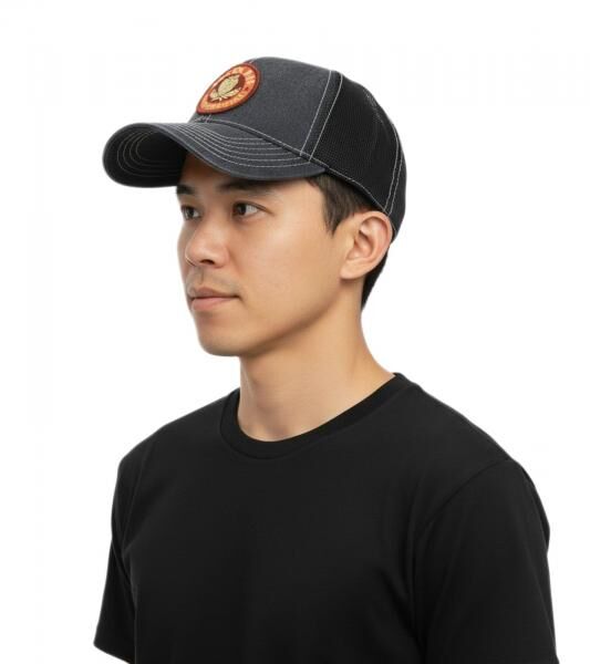 Green Day Unisex Punkrock-Band Baumwoll-Cap mit Netzeinsatz und leicht gebogenen Schnitt TC103153GRN Dunkelgrau/Schwarz
