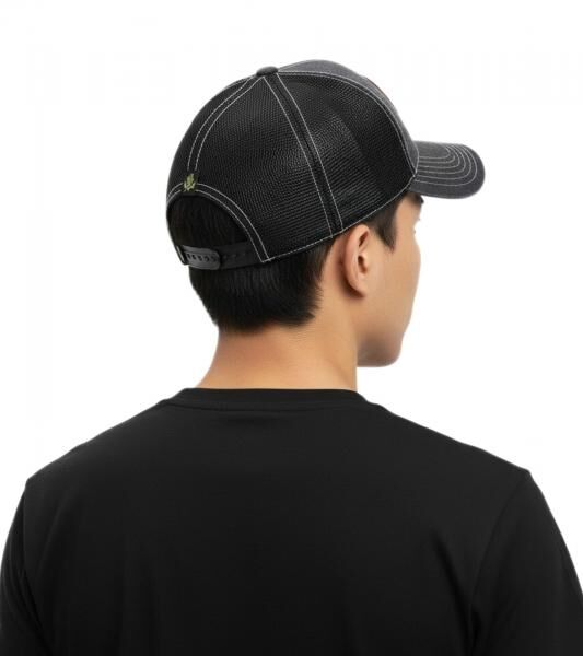 Green Day Unisex Punkrock-Band Baumwoll-Cap mit Netzeinsatz und leicht gebogenen Schnitt TC103153GRN Dunkelgrau/Schwarz