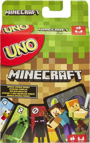 Mattel FPD61 - UNO Minecraft - Kartenspiel f&uuml;r Kinder