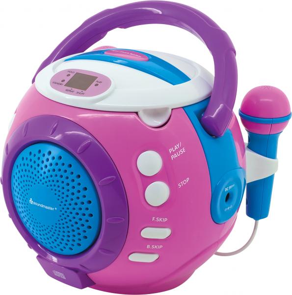 soundmaster Kinder CD-Spieler mit Mitsing-Funktion
