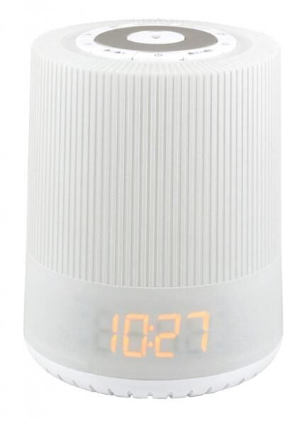 soundmaster UKW-PLL Uhrenradio mit farbigen LED Nachtlicht, Sonnenaufgangssimulation