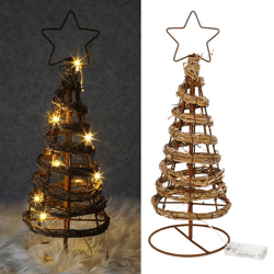 LED Weihnachtsbaum, rusty, klein, ca. 46cmH